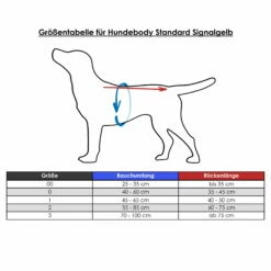 Visupart Hundebody Standard Signalgelb -Haustierzubehör Geschäft 45980957qimHfztScA4D