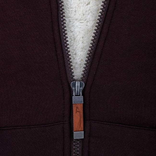 DOGGER Winterhoodie Herren Braun 5 DOGGER Winterhoodie Herren Braun – Bild 3